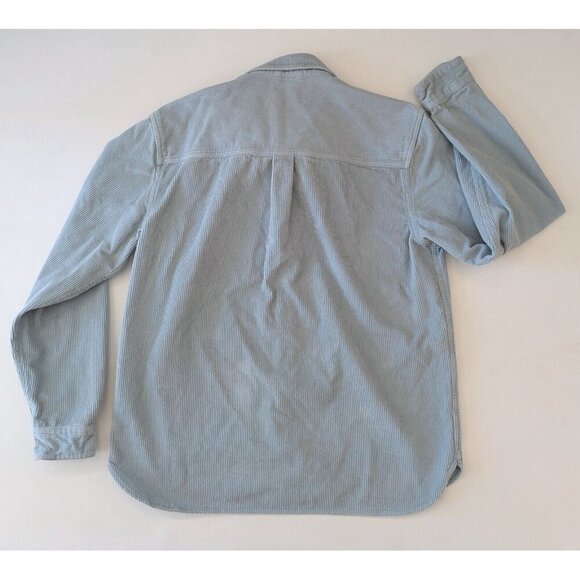 Urban Outfitters Rolla's Men At Work Fat Corduroy Shirt Blue Size Medium - Picture 3 of 8